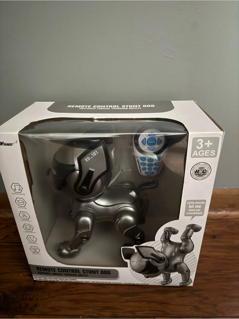 Remote Control Stunt Dog Toy - Silver